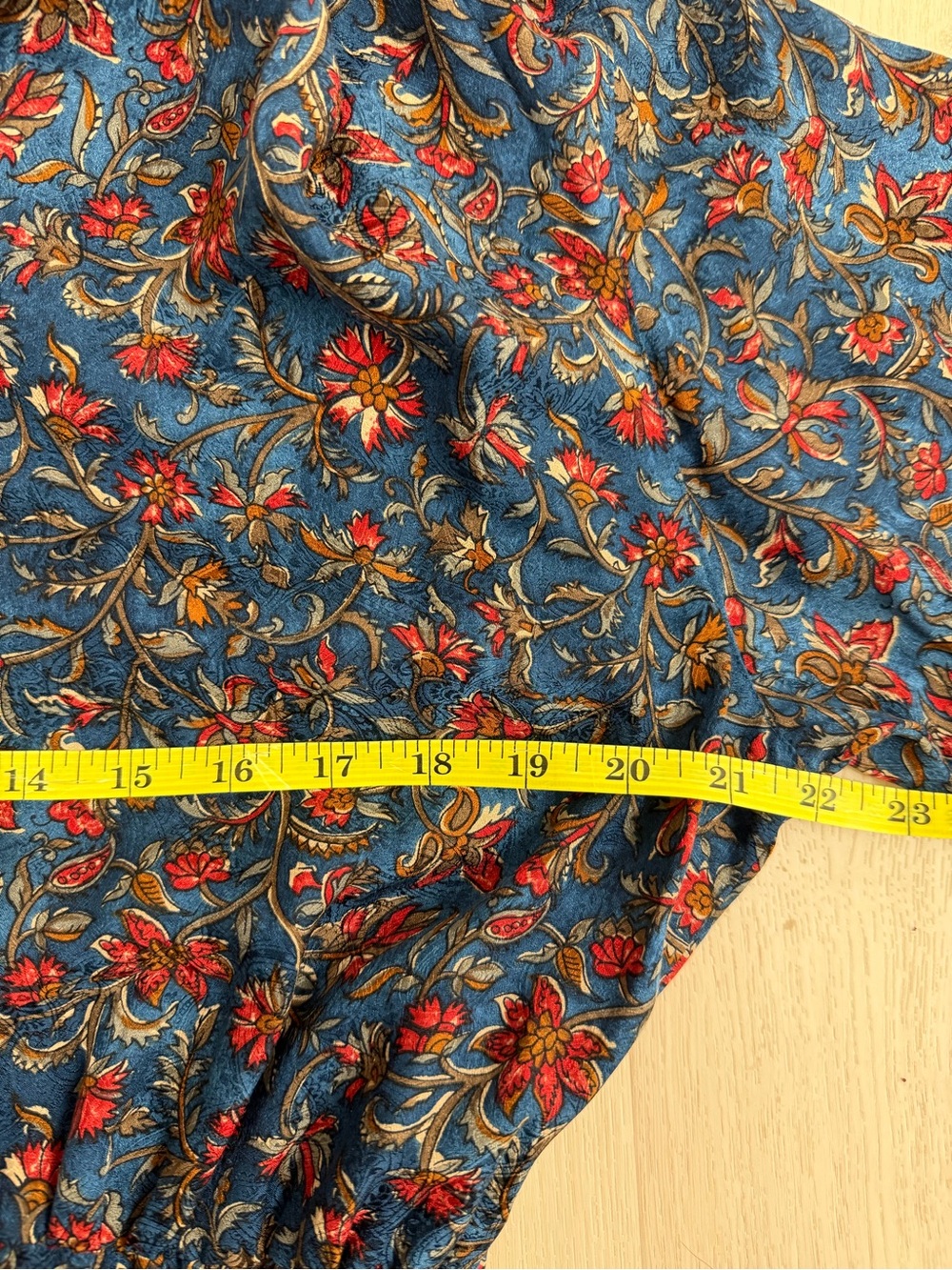Vintage Liz Claiborne 100% Silk Dress 80s 90s Boho Floral Shirtwaist Wrap - Picture 5 of 9